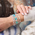 Polka Dot Blue | .925 Sterling Silver | Firefly Glass Berry Bracelet